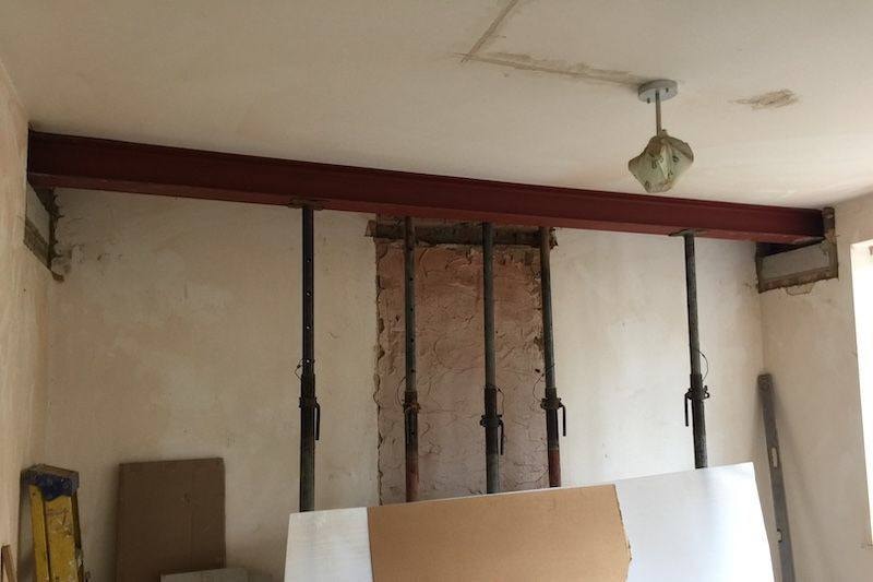 Structural steel beam and wall removal — West London